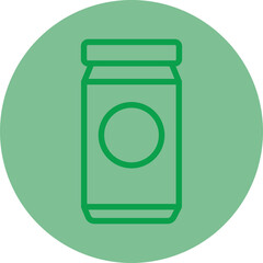 Sticker - Can Vector Icon Design