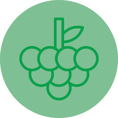 Wall Mural - Grapes  Vector Icon Design