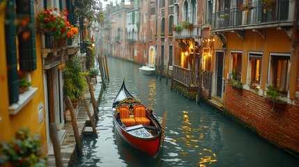 Gondola in the Venice Canal