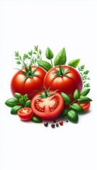 Sticker - rote Tomaten