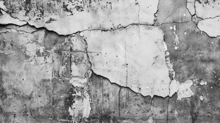 Canvas Print - Grunge abstract background of a gray concrete wall.