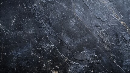 Wall Mural - Black stone texture background with dark cement and grungy concrete. Gray tile, marble pattern on black wall for design.