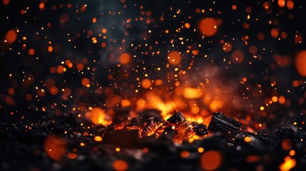 Wall Mural - Embers and Sparks