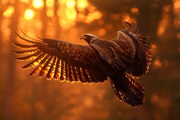 Wall Mural - eagle in flight