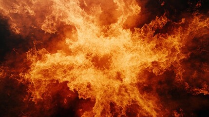 Wall Mural - Fiery Explosion - A Wall of Flame