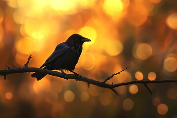 Wall Mural - bird on a branch