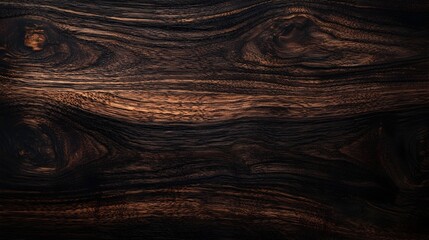 Wall Mural - Elegant Dark Wood Texture with Premium Polished Finish and Luxurious Feel