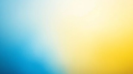 Wall Mural - A simple and elegant abstract background with a smooth gradient transitioning from blue to yellow. This minimalist style background is perfect for website banners, social media posts, and other digita