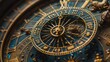 © Koborixgen - A close-up view of an intricate vintage clock with detailed zodiac symbols and ornate craftsmanship, showcasing timeless elegance.