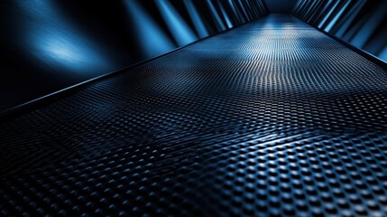 Abstract Perspective of a Metal Treadmill