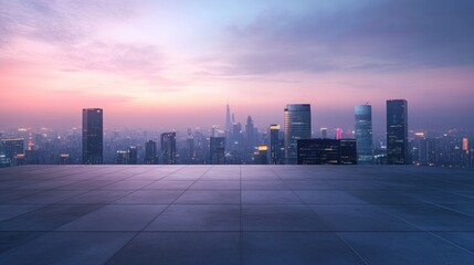 Wall Mural - Cityscape at Dawn