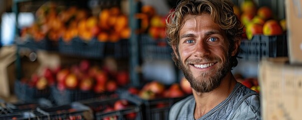 A person volunteering in a community project, filled with compassion and dedication against a white backdrop.