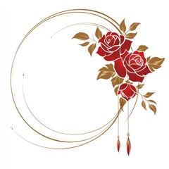 Poster - Ornate Circle with Ribbon and Arrow