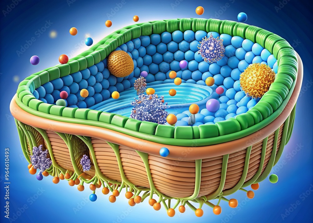 anatomy of cell membrane structure Stock Illustration | Adobe Stock