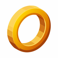 Sticker - 3d golden ring