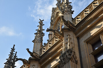 Gargouilles du palais du Parlement à Rouen en Normandie. France