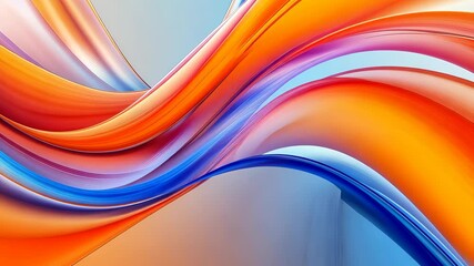 Abstract colorful wave pattern, dynamic movement