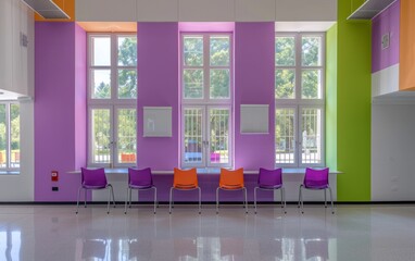 Poster - Diverse Students Collaborating in Bright Modern Classroom during Daytime Group Project