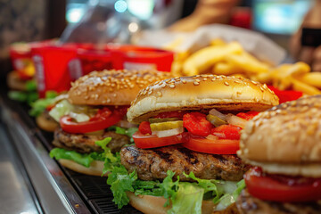 Canvas Print - Fast Food Staff