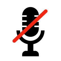 Sticker - Mute Microphone Icon 