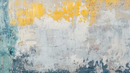 Abstract Textured Background in Yellow and Blue