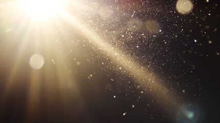 Wall Mural - Ethereal Light Rays with Dust Particles