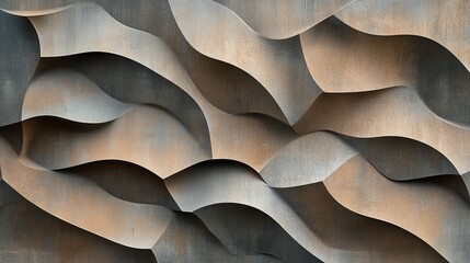 Wall Mural - Abstract Wavy Wall Texture