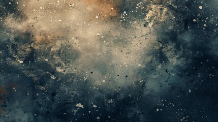 Wall Mural - vintage grunge background with dust smudges scratches and film grain texture