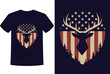 © Designer As HasiB - American flag hunting t-shirt design