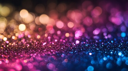 Wall Mural - Colorful Bokeh Glitter Background