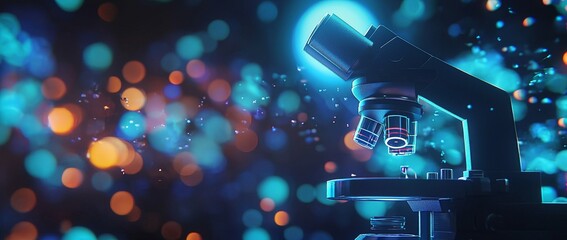 Under a microscope, a detailed cellular structure is examined for biological research and data analysis in a laboratory