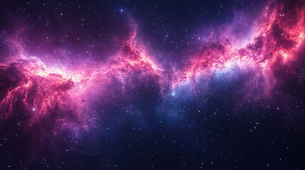 Poster - Cosmic Nebula: A Stellar Tapestry