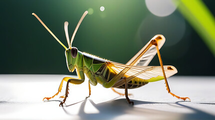 Wall Mural - grasshopper depicted style set white background svg format