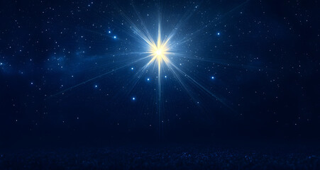 star of jesus with rays of light. christmas star of the nativity of bethlehem, nativity of jesus chr