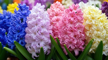 Colorful Hyacinths