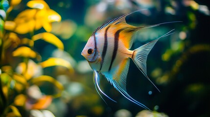 Wall Mural - tropical fish in the aquarium