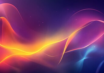 Colorful line art illustration featuring a stylish and modern abstract design displaying smooth lines in a futuristic aesthetic for presentations and digital backgrounds