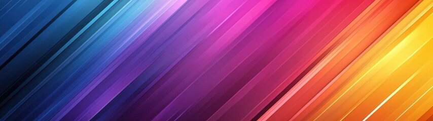 Abstract Diagonal Stripes in Vibrant Rainbow Hues