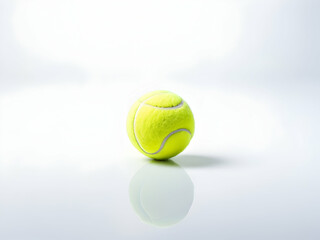 Closeup of the tennis balls