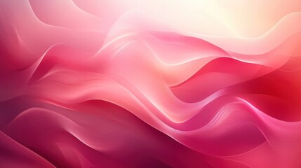 Wall Mural - Abstract Pink and White Swirling Waves Background