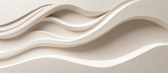 Wall Mural - Zen-inspired sand pattern with soft curves and smooth lines