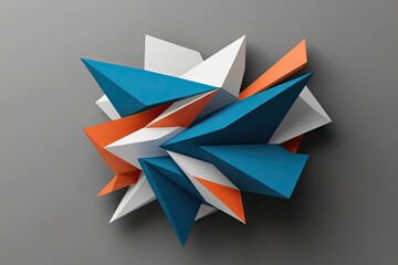 Stylish 3D Dynamic Polygonal Background Design for Modern Aesthetics