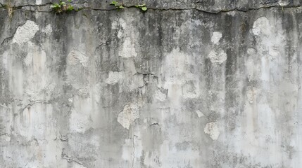 Background image of an urban concrete texture on gray wall banner with copy space.