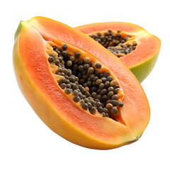 papaya  isolated on transparent background png