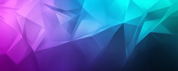 Poster - abstract geometric background with gradient colors and polygonal shapes