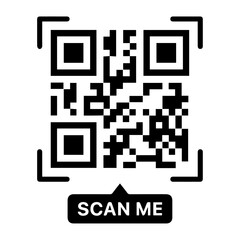 simple qr code vector illustration