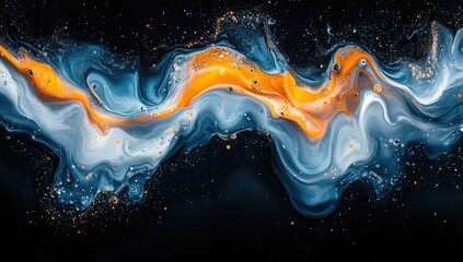 Poster - Abstract Swirling Colors