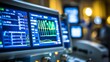 © Лариса Крохмаль - Modern hospital office featuring an electrocardiogram against a clean white background