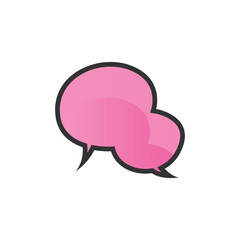 Wall Mural - Gradient Speech Bubble Template