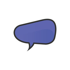 Sticker - Gradient Speech Bubble Template